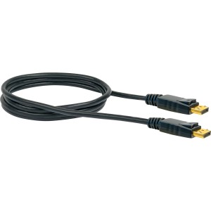 Câble Schwaiger DisplayPort pour connecter PC et moniteur pour la transmission audio et vidéo.