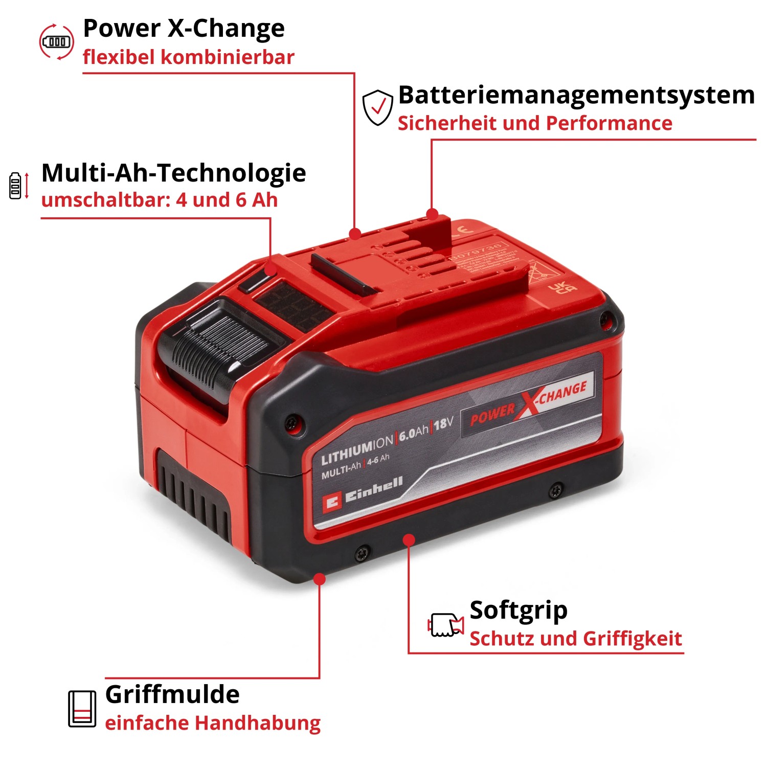 Einhell Akku Power X-Change 18 V / 4-6-Ah