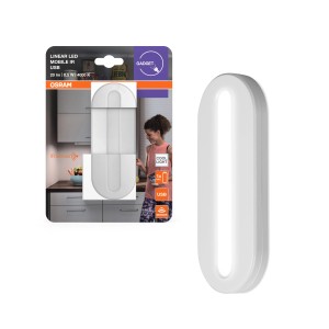 Lampada LED lineare mobile Osram con USB, una luce notturna per cassetti e armadi.