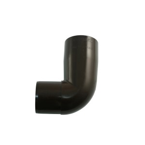 Curva per pluviale Marley 87 gradi DN 53, marrone, per grondaie in plastica.