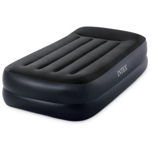 Matelas gonflable Intex Dura-Beam Plus Pillow, 42x99x191 cm, bleu foncé, pour une personne.