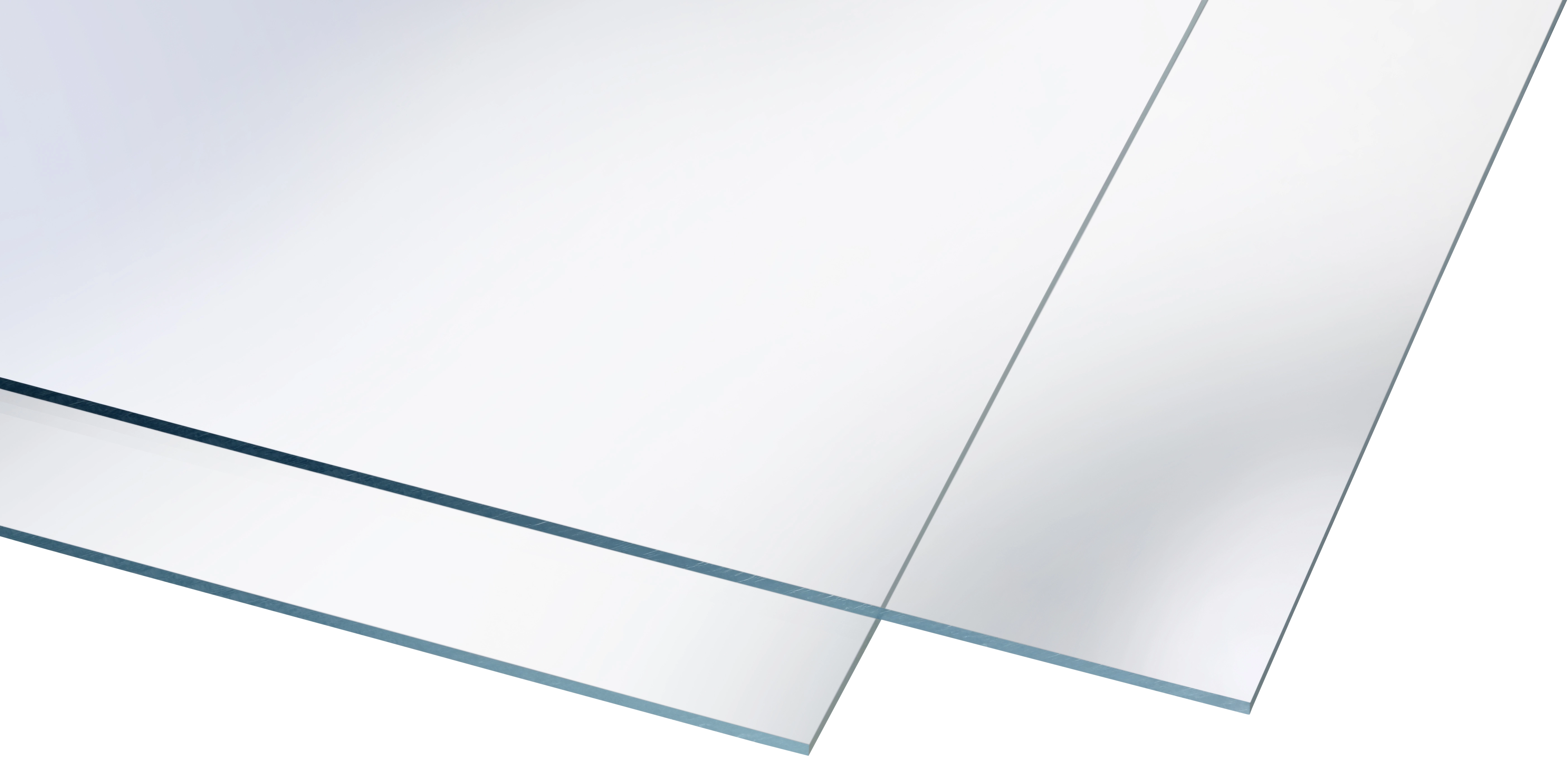 Panneau acrylique lisse Transparent 190 x 95 cm / ép. 6 mm