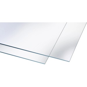 Lastra acrilica trasparente, 6 mm di spessore, per coperture in plastica e applicazioni versatili.