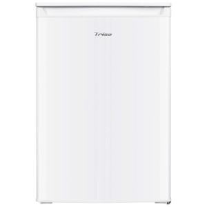 Weißer Trisa Kühlschrank mit 126 l Volumen, ein kompakter Standkühlschrank für kleine Küchen.