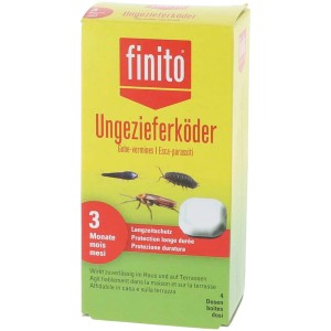 Finito appât anti-insectes, 4 doses contre les insectes rampants comme les cafards et les poissons d'argent.
