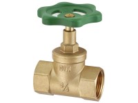 Durchgangsventil Messing blank 3/4