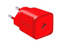 SBS Reiseladegerät USB-Typ-C-Ausgang Rot