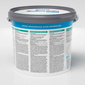 Secchio di Knauf Putzgrund, 5 l, per un'adesione ottimale degli intonaci decorativi.