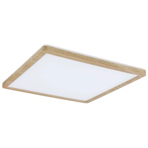 Panneau LED Paulmann Atria Shine aspect bois, 16W, 4000K, carré.