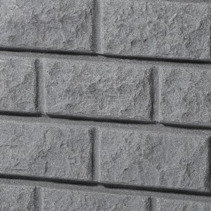 Dettaglio: serbatoio a muro Garantia Rocky 400 l Dark Granite, barile per acqua piovana effetto pietra.