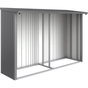 Paroi arrière Biohort pour bûcher Woodstock 300, gris quartz métallisé.