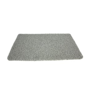 Graue Hydrowonder Duschmatte 40x60 cm aus geflochtenem Material für Dusche und Badewanne.