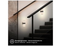 Briloner® Applique a batteria Aura Nero (HxLxP) 10 x 4 x 22 cm / 1 W / 55 lm