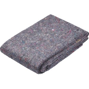 Nappe de protection LUX-TOOLS grise pliée 1x3m avec fibres colorées, imperméable et antidérapante.
