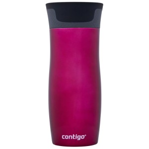 Thermos Contigo West Loop rosa in acciaio inox, capacità 470 ml.