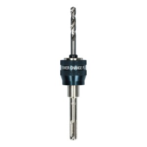 Queue de réception Bosch avec foret de centrage Expert Power Change Plus SDS Plus HSS-G pour forets universels.