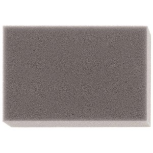 Tampone grigio per punzonatura lana 15x10 cm, spessore 4 cm, per feltro e protezione del piano di lavoro.