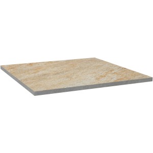 Piastrella per terrazza in gres porcellanato Manhatten Beige, 60x60 cm, set da 2 per terrazza e giardino.