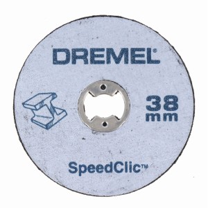 Disco da taglio per metalli Dremel EZ SpeedClic, diametro 38mm per miniutensili.