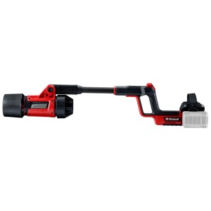 Soffiatore a batteria Einhell GP-LB 36/270 Li E BL-Solo, corpo rosso con batteria, per lavori in giardino.