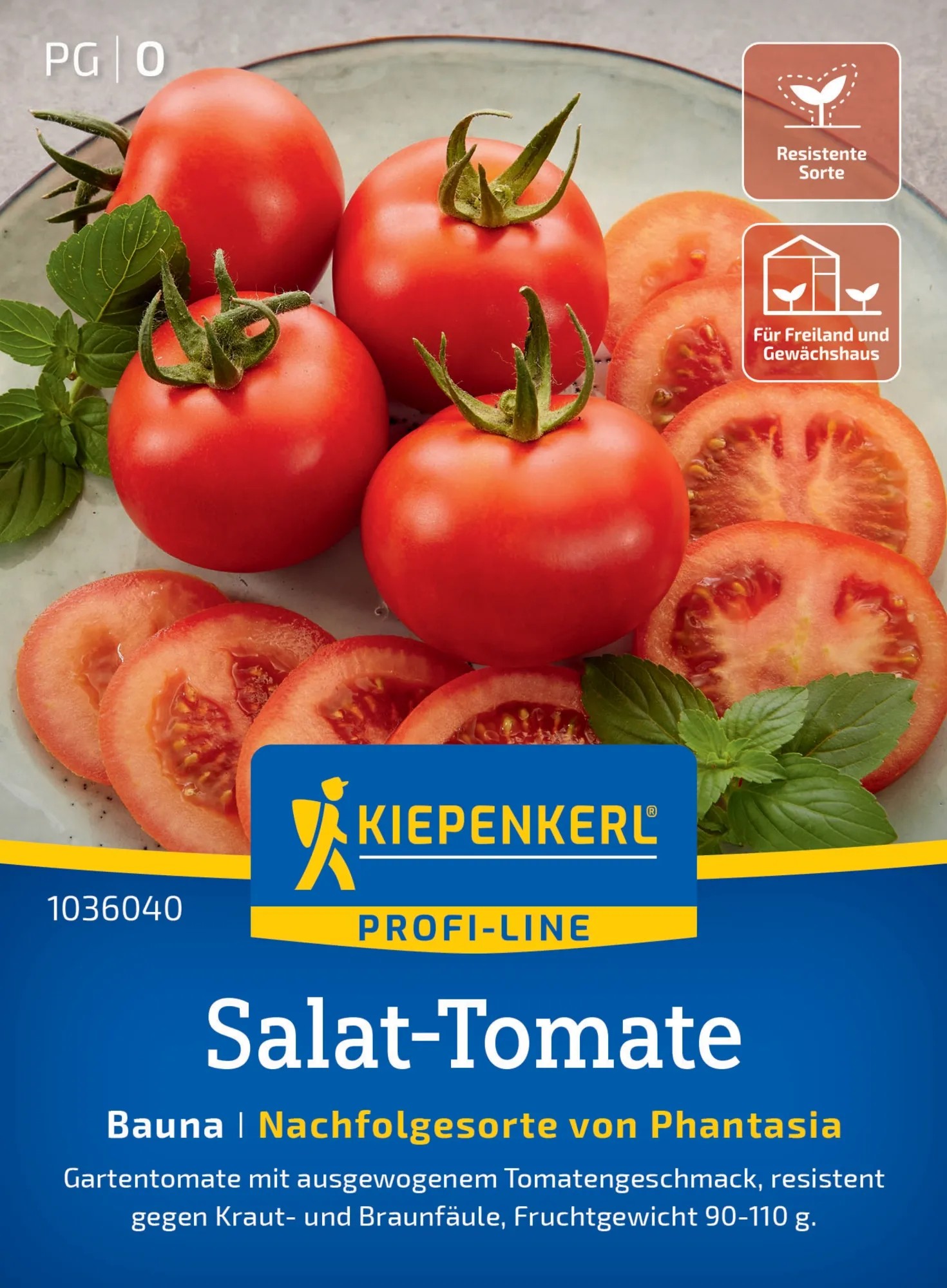 Tomatensamen Bauna F1 PhR – Resistente Salattomate Für Freiland & Kübel, Ca. 100–120 G Früchte