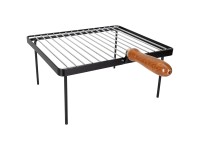 Nouvel 4-Fuss-Grillrost eckig Stahl vernickelt 37,5 x 48 cm