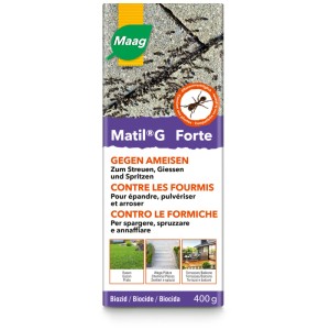 Maag Antizanzare Matil G Forte 400g: Microgranuli per il controllo delle formiche all'aperto.