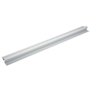 LUX Anpressprofil für Beschneidelineal, Aluminium, zum Schneiden von Tapeten und Teppichen.