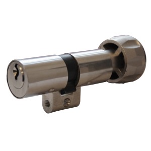 Alpertec Drehknopfzylinder, verschiedenschliessend, Türbeschlag aus Metall.