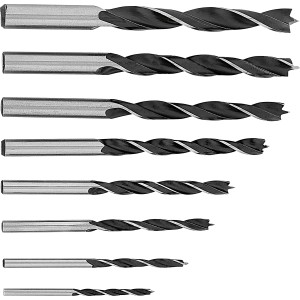 Set di punte da legno LUX Classic, 8 pezzi, varie misure per lavori di precisione.