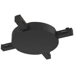 Alimentazione EasyTrack nera di Eglo in plastica per sistemi di binari.