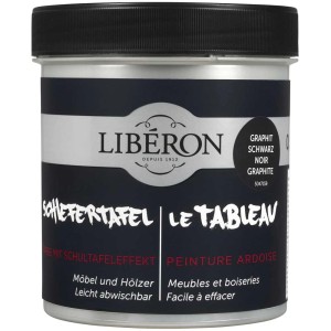 Libéron pittura lavagna nero 0,5 l in dettaglio. Pittura effetto per mobili e legno con effetto lavagna.