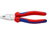 Knipex Kombizange verchromt mit Mehrkomponenten-Hüllen VDE-geprüft 180 mm