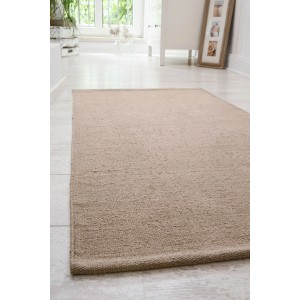 Tapis Andiamo Missouri, 60x120 cm, couleur boue. Tapis à poils courts en coton pour intérieur.