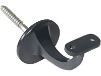 Handlaufkonsole für Holzhandlauf Messing Anthrazit Ø 52 mm