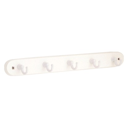 Barra portachiavi da parete metallo faggio Bianco / distanza tra i fori 270 mm