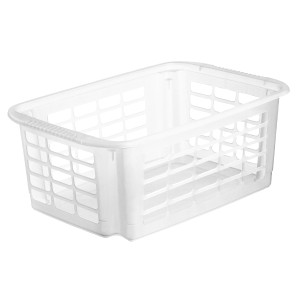 Transparenter Rotho Stapelkorb Reverso Medium, 10 l, für Aufbewahrung.