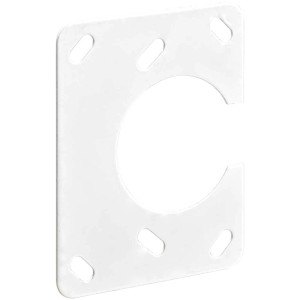 Plaque de réparation Hettich, acier, blanc, 55x70mm, 2 pièces, pour ferrures de meubles.