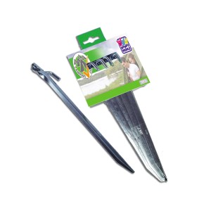 Picchetti da tenda (5 pz) con ganci di tensione per campeggio.