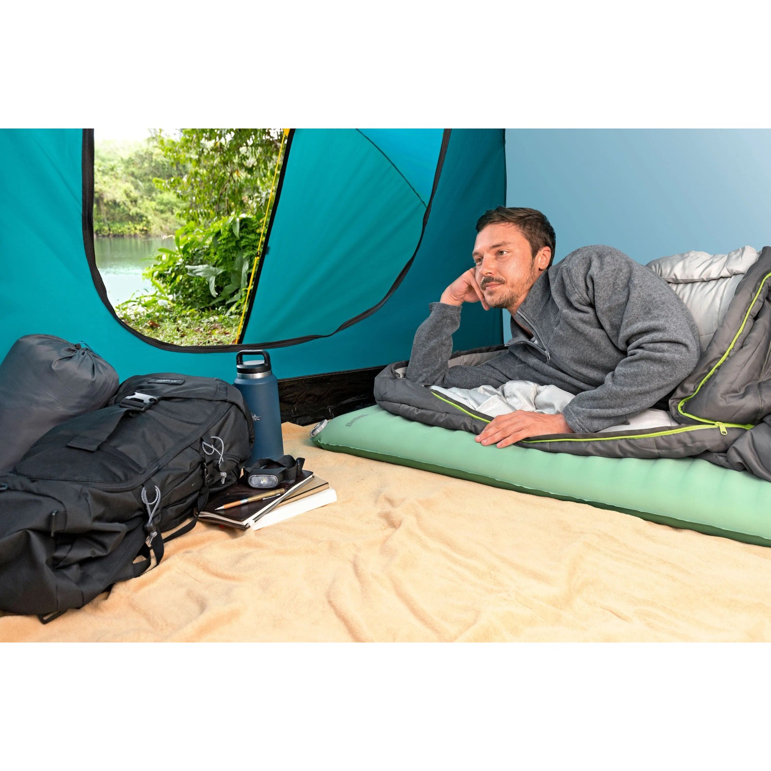 Bestway Selbstaufblasende Luftmatratze ComforTrek 183 x 63,5 x 7,6 cm