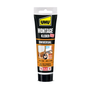 Tubo di UHU Montagekleber Universal 200g per legno, pietra, metallo e altro.