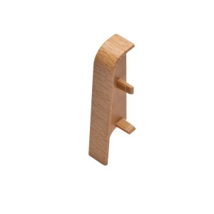 Buche Zwischenstück (2 Stk.) für Sockelleisten 60x20 mm, Zubehör für Laminat & Parkett
