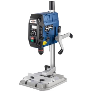 Trapano a colonna Alduro BM-10VL-2, blu, con display digitale e luce LED.