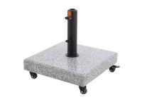Doppler Socle en granit myZone roulant Gris 50 kg