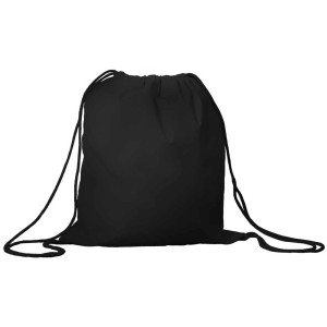 Sac de sport noir à cordon en coton I Am Creative, 36x41 cm.