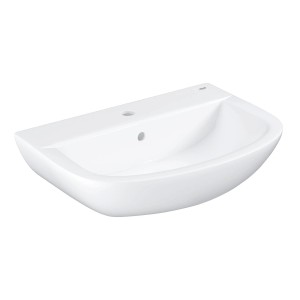Lavabo Grohe Bau Ceramic, bianco, per montaggio a parete con troppopieno.