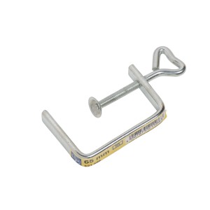 Serre-joint à chantourner LUX Classic, ouverture 65 mm, acier galvanisé, avec vis papillon.