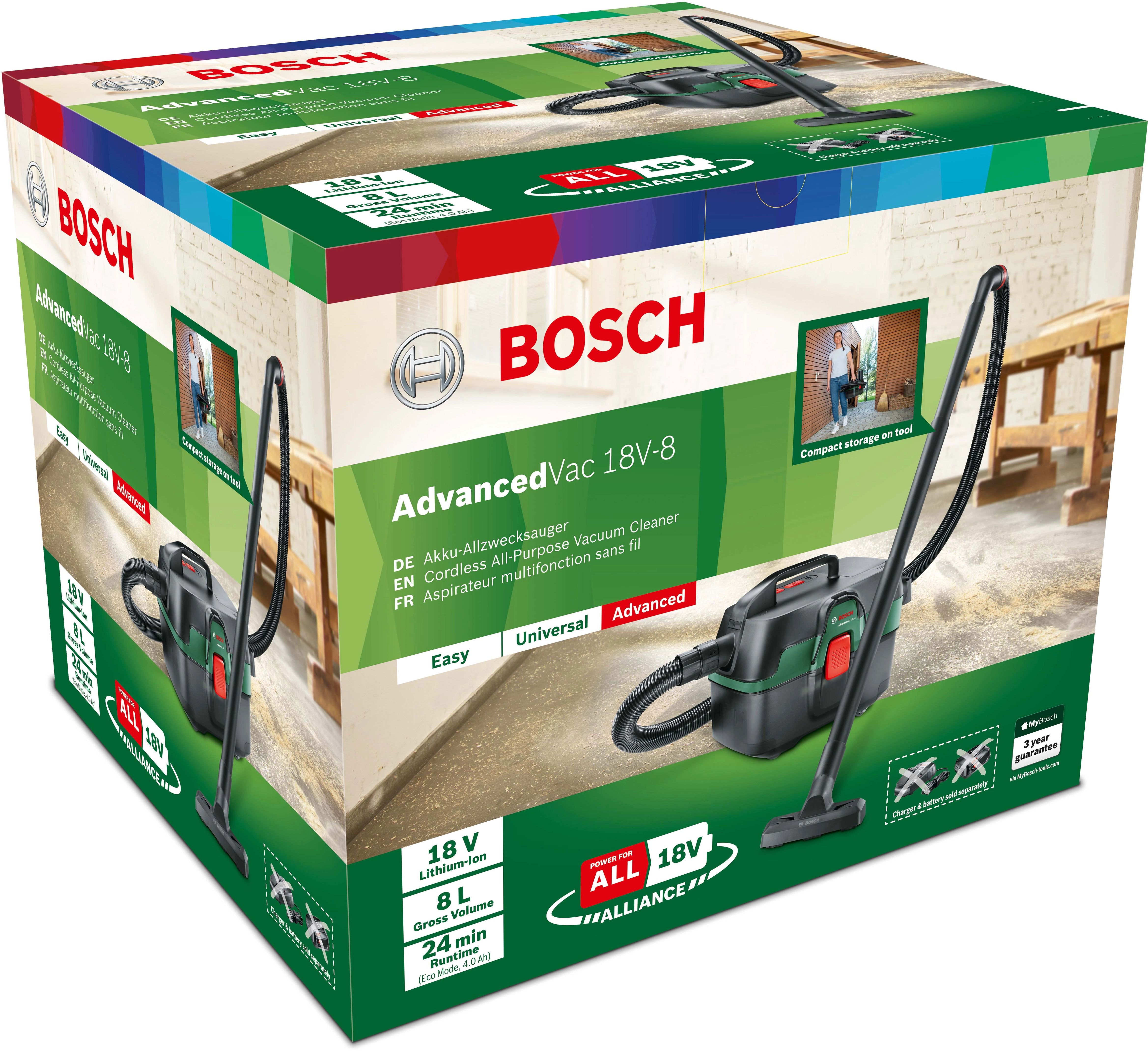 Bosch AdvancedVac 18V-8 Aspirateur eau et poussières - acheter