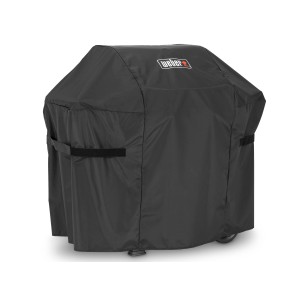 Housse Weber Premium noire pour barbecues à gaz Spirit/Spirit II 300 & 400, protège des intempéries.