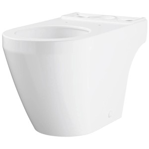 WC sur pied Grohe Euro Céramique, sans bride, en blanc. WC sans réservoir ni siège.